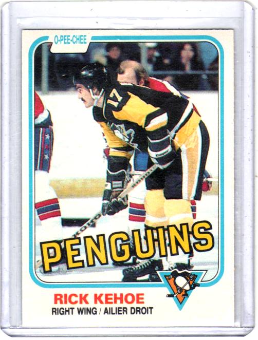 1981 O-Pee-Chee  Rick Kehoe  Card #254 - Pittsburgh Penguins